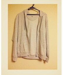 UNIQLO | MEN ライトウエイトフルジップパーカ（長袖）(パーカー)