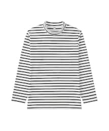 UNIQLO | ウォッシュボーダーハイネックT(Tシャツ/カットソー)
