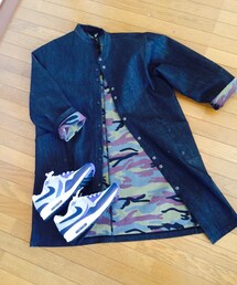 デニムロングコート(デニムジャケット)