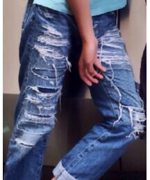 DENIM DUNGAREE | デニムパンツ