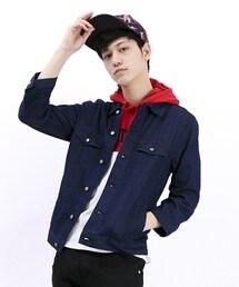 WEGO | コットンレーヨン七分袖デニムGジャン(デニムジャケット)