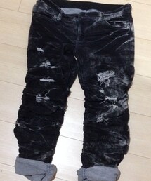 くしゅくしゅダメージデニム(デニムパンツ)