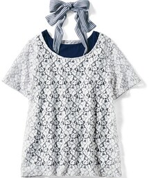 フェリシモ | レーストップス、ホルターネック付きタンクトップ(Tシャツ/カットソー)