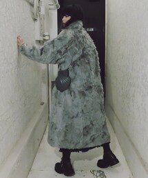 DEPT | 80s milky blue fur coat(その他アウター)