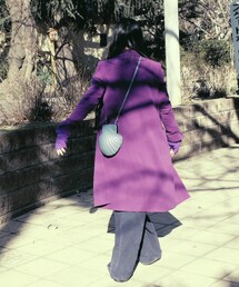 mame | mame purple coat(ステンカラーコート)