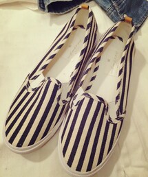 H&M | ストライプスリッポン(スニーカー)