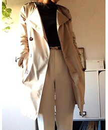 Doux archives | こちらも、去年物♡襟なしトレンチ✩(トレンチコート)