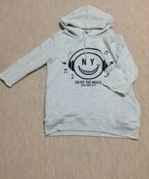 七分袖プルオーバーパーカー(パーカー)