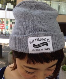 ELM COMPANYのグレーのニット帽(ニットキャップ/ビーニー)