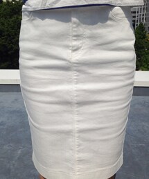 UNIQLO | ホワイトデニムのタイトスカート(スカート)