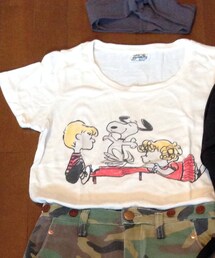 スヌーピーイラストT(Tシャツ/カットソー)