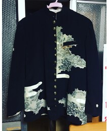 Handmade | 自作の留袖解体学生服。  ソリッドオブ勤勉ジャケット。(その他アウター)