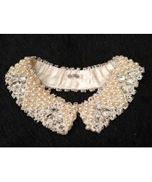 ＶＩＮＴＡＧＥ　パール×ビジュー付襟(ネックレス)