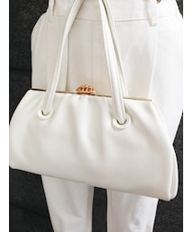 VINTAGE レザーハンドバッグ(ハンドバッグ)