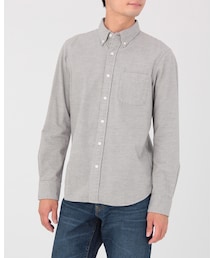 無印良品 | オーガニックコットンフランネルボタンダウンシャツ(シャツ/ブラウス)