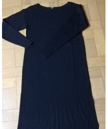 UNIQLO | メリノブレンドボートネックワンピ (ワンピース/ドレス)