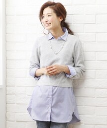 nissen | ♡ストライプシャツ＋プルオーバー

ここからGETできます↓
http://www.nissen.co.jp/sho_item/regular/1450/1450_01102.asp?ref=app_maternity_code_suna(ワンピース)