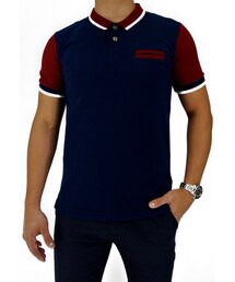 Graphiteclothing | Dress Smartly with this Navy Blue Pocket Designed Polo & Simply Match it with any colored Bermuda and you're ready to head out! :)(ポロシャツ)