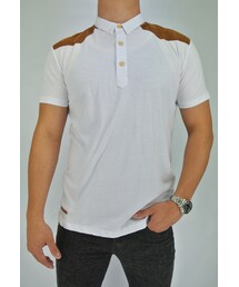 Graphiteclothing | Brown Shoulder Panel white polo

(ポロシャツ)