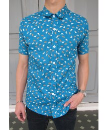 Graphiteclothing | Turquoise Mini Fedora S/S Shirt(シャツ/ブラウス)