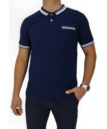 Graphiteclothing | Navy Blue Casual Polo(ポロシャツ)