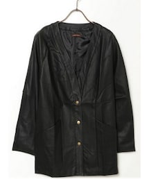 BLESS TOKYO | BLESS TOKYO/フェイクレザーボーイズノーカラージャケット(カーディガン/ボレロ)