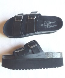 Jeffrey Campbell | Jeffrey Campbell/CLARA FLAT LEATHER SANDAL(サンダル)