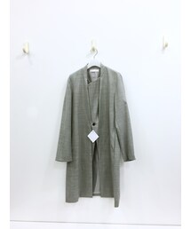 ETHOSENS | ノーカラーコート(ノーカラージャケット)