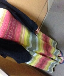 UNIQLO | レインボーマキシワンピース(ワンピース)