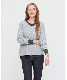 UNIQLO | Soufflé Yarn V-neck(ニット/セーター)