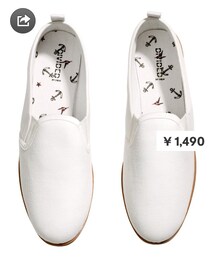 H&M | ホワイト スリッポン(スニーカー)