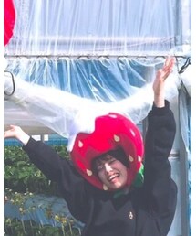 いちごの被り物 | 帽子