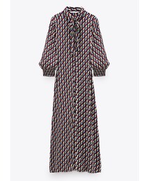 ZARA | プリント柄ワンピース(ワンピース/ドレス)