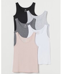 H&M | コットンタンクトップ5枚セット(タンクトップ)