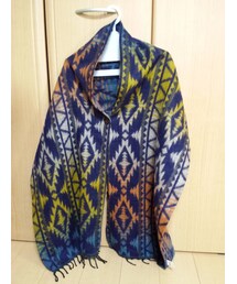 no brand | 柄物のショール(マフラー)