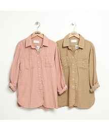 GUAPA | 舒適棉麻襯衫(シャツ/ブラウス)
