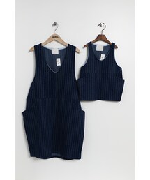 GUAPA | 側口袋背心裙親子裝(直條牛仔款)-大人(スカート)