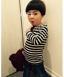 abcd | 袖が星柄☆(Tシャツ/カットソー)