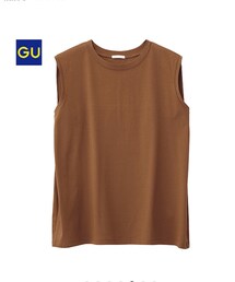 GU | マーセライズノースリーブ(タンクトップ)