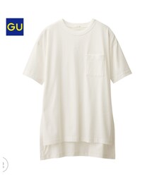 GU | ステップドヘムロングT(Tシャツ/カットソー)