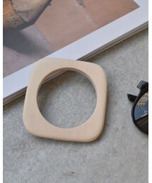 楽天 | スクエアウッドバングル(バングル/リストバンド)