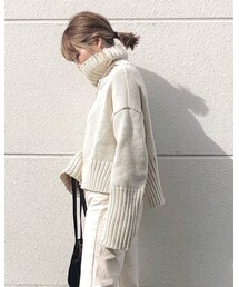 FELIM | rib sleeve knit tops(ニット/セーター)