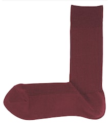 無印良品 | 紳士靴下・ソックス(ワインレッド)(レッグウェア)