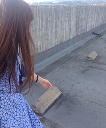 ♩ | 水色の花柄ワンピース。韓国へ行きたい！(ワンピース)