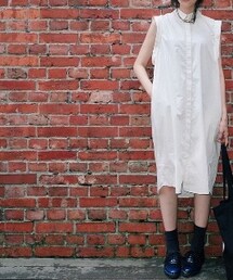 #nude | 挺版襯衫式背心洋裝(チュニック)