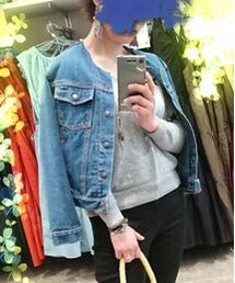 VINTAGE | リメイクGジャン(デニムジャケット)