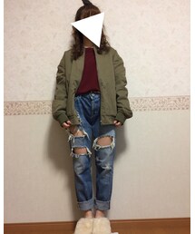 アウターコーデ | ブルゾン