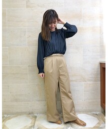 Te chichi | ガミちゃんのブラウス。袖シャーリングで可愛い😍(その他)