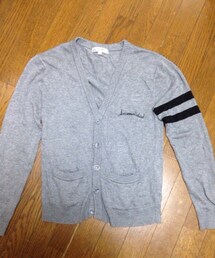 ダブルライン刺繍入りカーディガン(カーディガン/ボレロ)