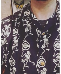 EVISU | 髑髏 家紋柄のハワイアンシャツ(シャツ/ブラウス)